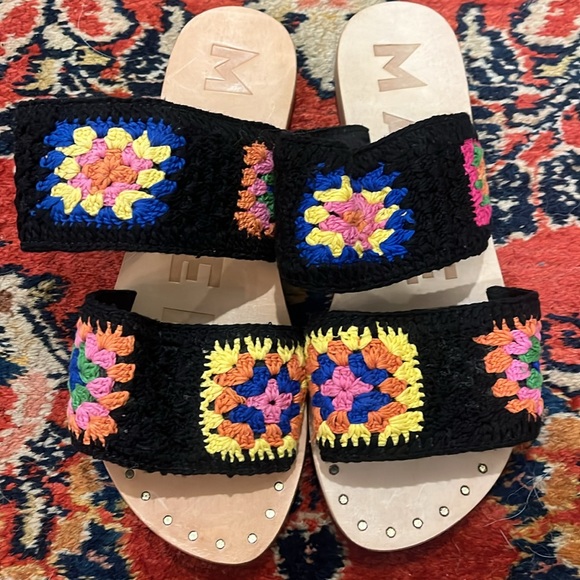 MANEBI crochet double strap sandal NWT size 37 - Picture 11 of 12